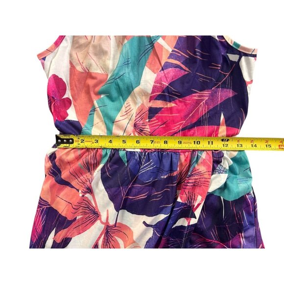 Women's Summer Sleeveless Halter Neck Floral Print Split Maxi Beach Dress Small - Picture 6 of 8